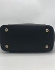 Michael Kors Black & Gold Trim Jet Set Specchio Tote