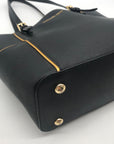 Michael Kors Black & Gold Trim Jet Set Specchio Tote