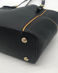 Michael Kors Black & Gold Trim Jet Set Specchio Tote