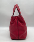 Kate Spade Red Pebbled Leather Dominique Satchel Bag