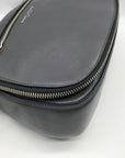 Marc Jacobs Stone Gray Pebbled Leather Recruit Nomad Saddle Bag