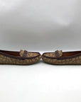 Coach Saddle And Hazelnut Signature Jacquard Mona Driver Loafers