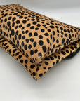 Loeffler Randall Light Brown & Black Cheetah Fur Clutch