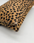 Loeffler Randall Light Brown & Black Cheetah Fur Clutch