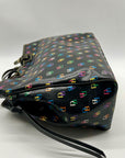 Dooney & Bourke DB75 Black Monogram Shoulder Bag