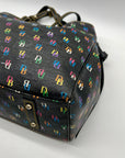 Dooney & Bourke DB75 Black Monogram Shoulder Bag