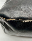 Dooney & Bourke Black Florentine Leather Small Lucy Hobo Bag