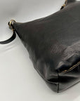 Dooney & Bourke Black Florentine Leather Small Lucy Hobo Bag