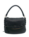 Kate Spade Black Pebbled Leather Cobble Hill Devin Satchel Bag