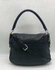Kate Spade Black Pebbled Leather Cobble Hill Devin Satchel Bag