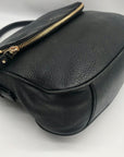 Kate Spade Black Pebbled Leather Cobble Hill Devin Satchel Bag