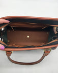 Dooney & Bourke Black & Brown Vintage Buckle Convertible Satchel Bag