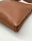 Michael Kors Brown Leather Fulton Crossbody Bag