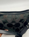 Coach Signature Black Chain Convertible Crossbody Bag