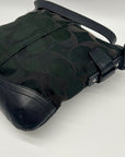 Coach Signature Black Chain Convertible Crossbody Bag