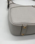 Dooney & Bourke Grey Lucca Leather Large Shoulder Bag