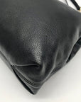 Michael Kors Black Pebbled Leather Jet Set Chain Shoulder Bag