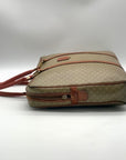 Celine Vintage Olive Green Coated Canvas Macadam Briefcase
