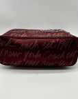 Coach Purple Poppy Lurex Signature F17472 Hobo Bag