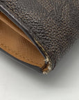 Michael Kors Greenwich Brown and Tan Monogram Wallet