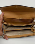 Michael Kors Greenwich Brown and Tan Monogram Wallet