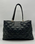Kate Spade Black Leather Astor Court Elena Quilted Shoulder Bag