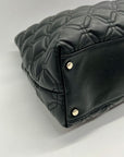 Kate Spade Black Leather Astor Court Elena Quilted Shoulder Bag