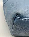 Nine West Baby Blue Faux leather Satchel Bag