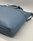 Nine West Baby Blue Faux leather Satchel Bag