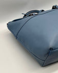 Nine West Baby Blue Faux leather Satchel Bag