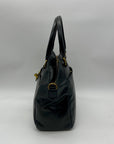 Elliott Lucca Black Leather Satchel Bag