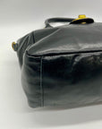 Elliott Lucca Black Leather Satchel Bag