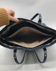 Michael Kors Dark Blue Saffiano Leather Tote Bag