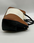 Michael Kors Large Leather Tri-Color Sutton Tote Bag