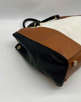 Michael Kors Large Leather Tri-Color Sutton Tote Bag