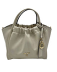 Nine West Beige Faux Leather Kenji Mini Tote Crossbody