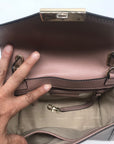 Michael Kors Mauve Leather Medium Whitney Satchel Bag