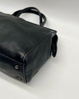 Coach Black Leather Satchel Tote Bag 9182