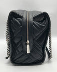 Michael Kors Black Quilted Leather Kathy Shoulder Bag