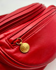 Gucci Red Smooth Leather Belt Bag