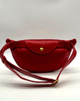 Gucci Red Smooth Leather Belt Bag
