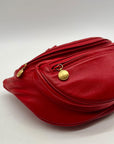 Gucci Red Smooth Leather Belt Bag