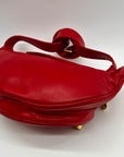 Gucci Red Smooth Leather Belt Bag