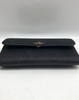 Kate Spade Black Glitter Fabric Medium Flap Phone Wristlet