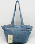 Patricia Nash Blue Marconia Small Denim Tote Bag