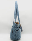 Patricia Nash Blue Marconia Small Denim Tote Bag