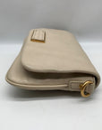 Marc Jacobs Cream Leather Flap Crossbody Bag