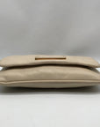 Marc Jacobs Cream Leather Flap Crossbody Bag