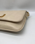 Marc Jacobs Cream Leather Flap Crossbody Bag