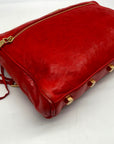 Rebecca Minkoff Red Pebbled leather Mini 5-Zip Crossbody Bag
